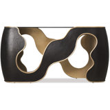 Melange 64 in. Glass Console Table