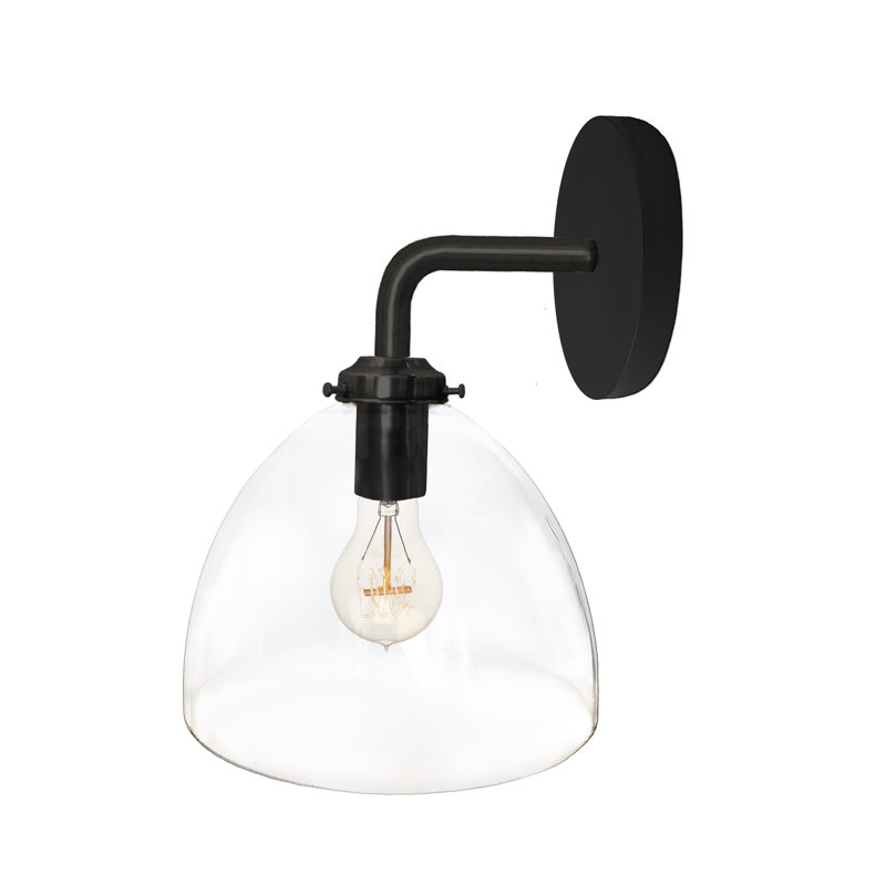 Architect 1 - Light Armed Sconce, Matte Black, LED Bulb