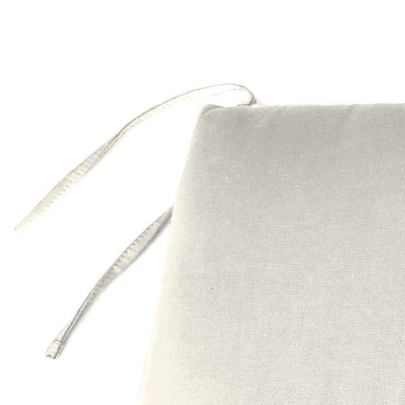 47" x 16" Outdoor Bench Cushion with Ties, Sand