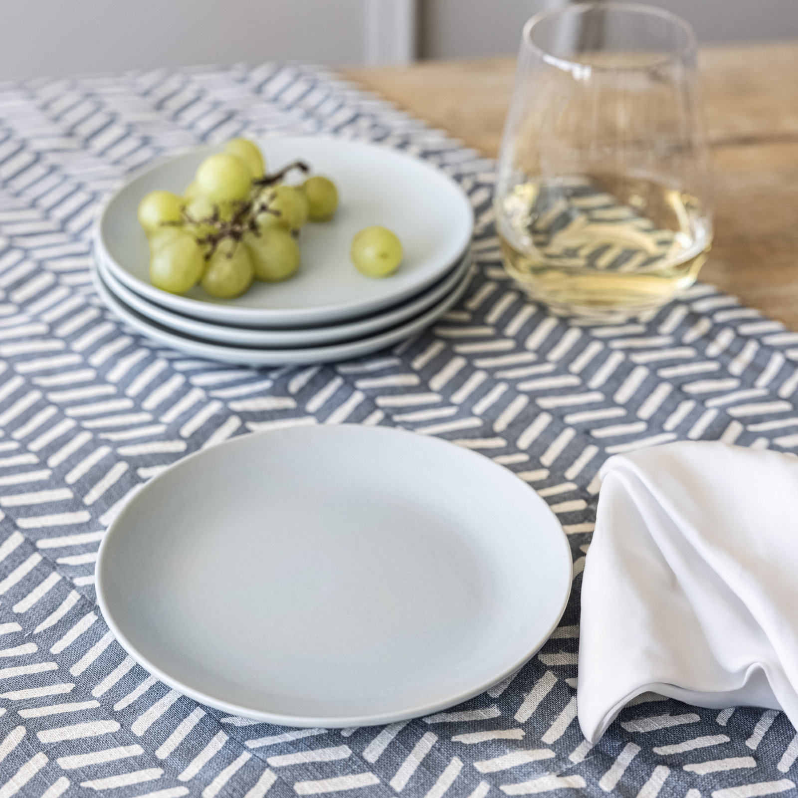 Coupe 6" Appetizer Plate, Light Blue