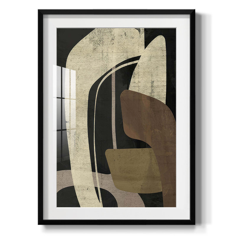 Reproduction encadrée, "Fluid récepteur", Papier avec cadre noir, Blanc