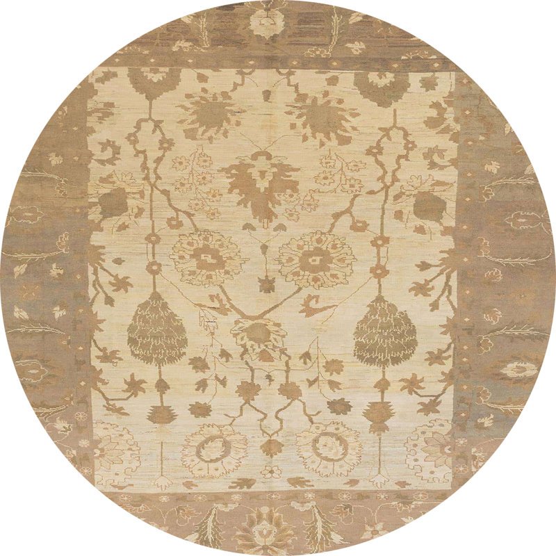 Abstract Indoor Rug, Round 6'