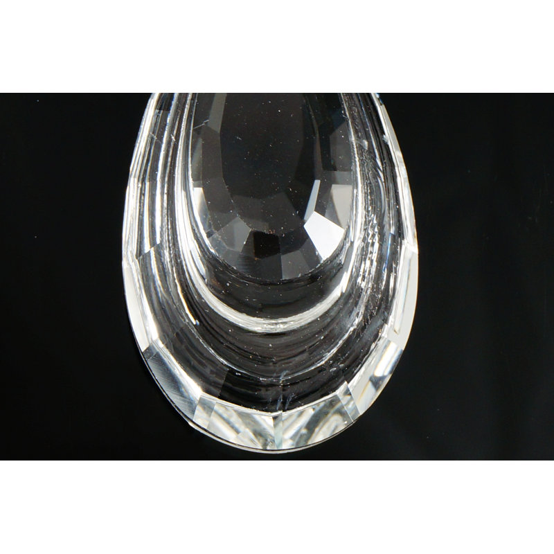 Ornement faîteau cristal, H 5 po x l 3 po x P 1,5 po