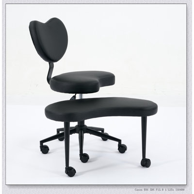 Chaise de méditation Plus, chaise à jambes croisées avec roulettes, chaise adaptée aux personnes atteintes de TDAH, chaise de bureau croisée avec soutien lombaire et tabouret réglable