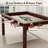Convertible Board Game Table for 4-6 Players, Storage, Non-Slip Mat, for DND & Poker