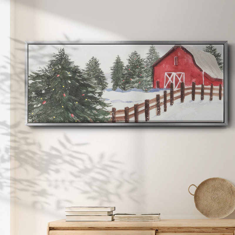 Christmas Time VI- Framed Canvas, 24" H x 60" W
