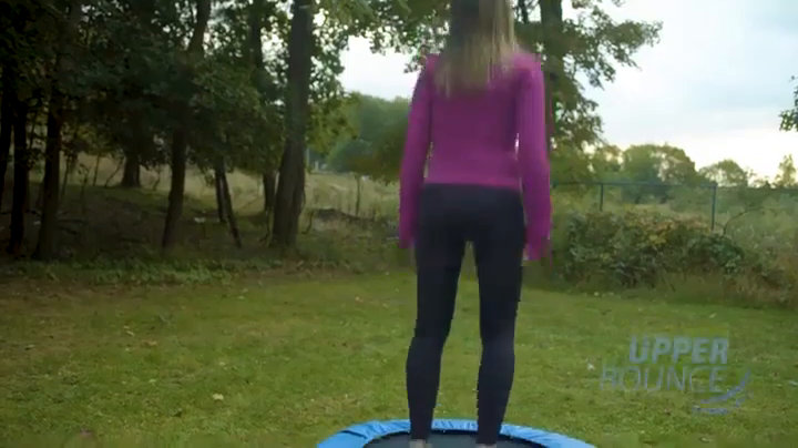 44" Blue Foldable Rebounder Fitness Trampoline with Steel Frame