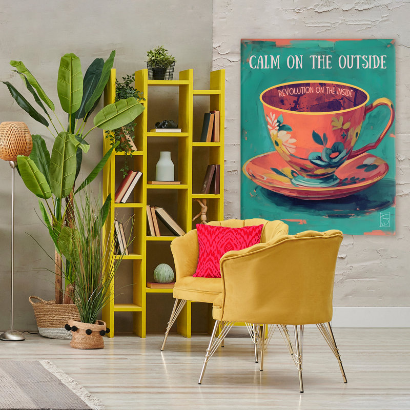 Révolution sur toile, design par Sara Culpepper, H 48 po x l 36 po