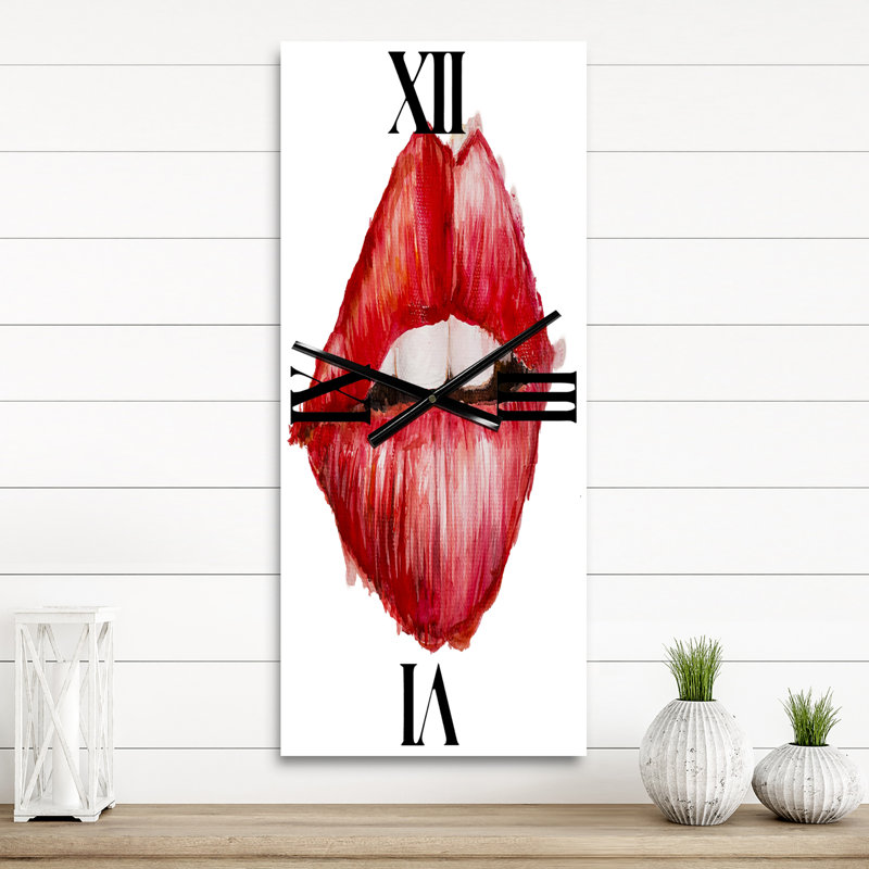 Horloge murale moderne pour la Saint-Valentin, Grand