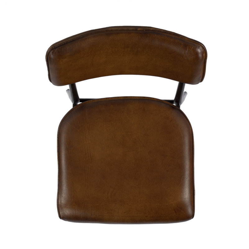 Odessa Square Leather 26.5" Counter Stool