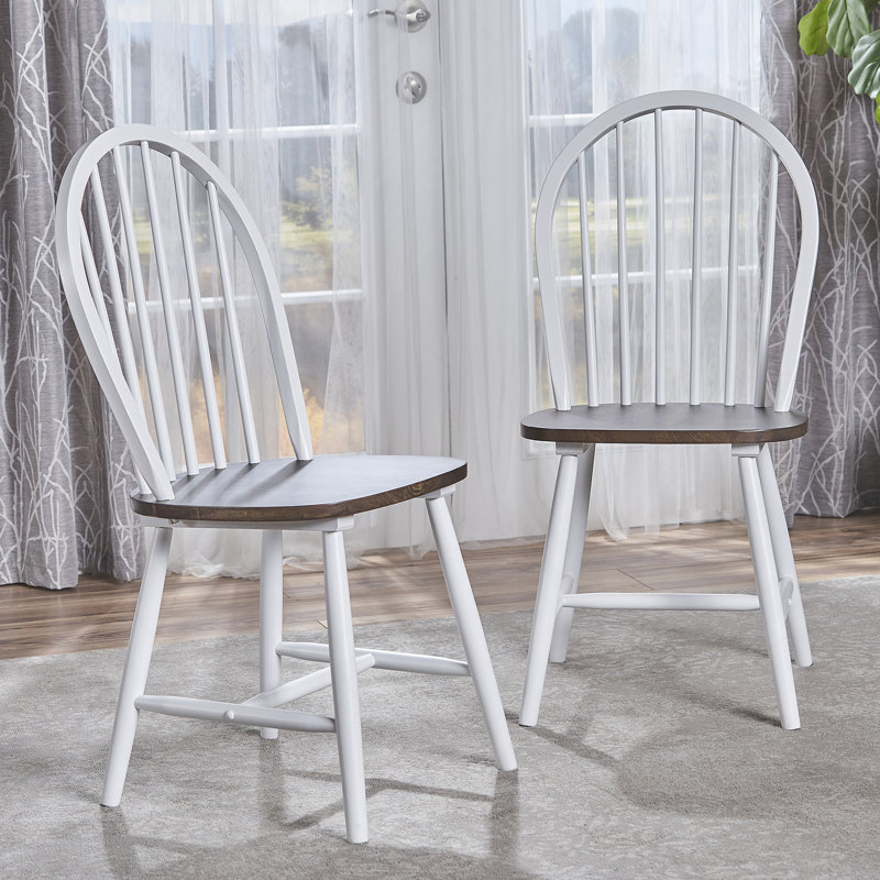 Chaise 36 po., Brun / Blanc