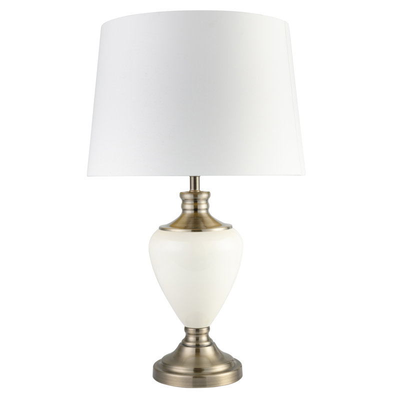 Bostrom 57Cm Classic Table Lamp, Cream Antique, White