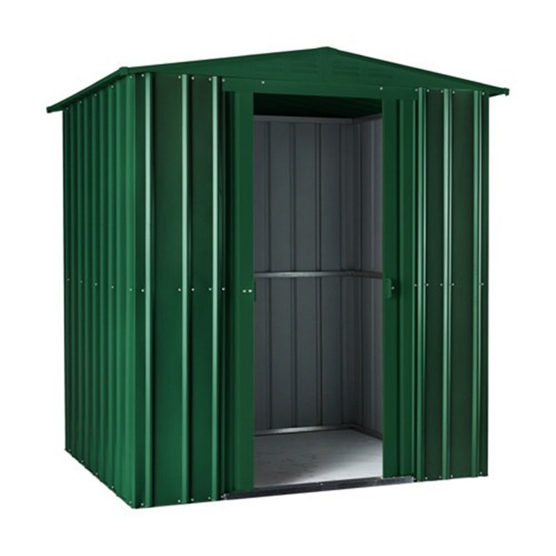 Salford 6 ft. W x 4 ft. D Metal Garden Shed, Heritage Green