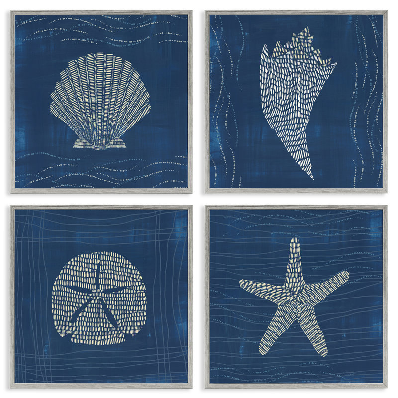 «Sea Life Portraits» par Jetty Home, LLC, Giclée encadrée noir minuit, H 12 po x l 12 po