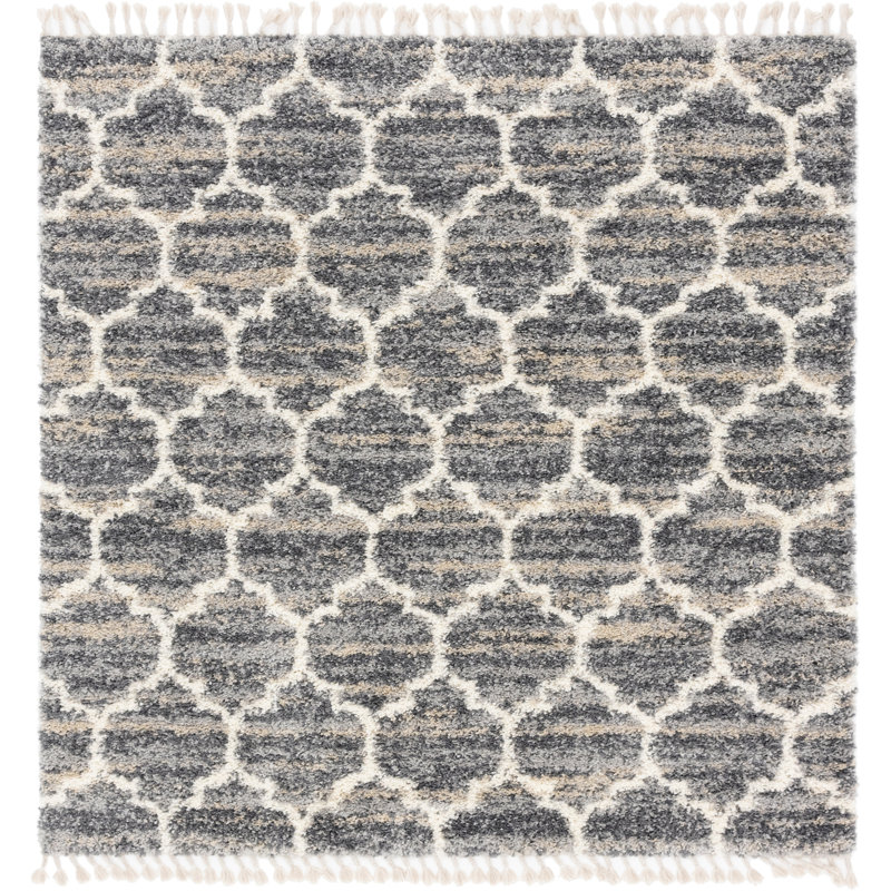 Mitzy Geometric Indoor Rug, Square 8'