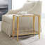 Gilt Glass End Table