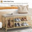 Pace-Saving Shoe Bench with Storage Compartment