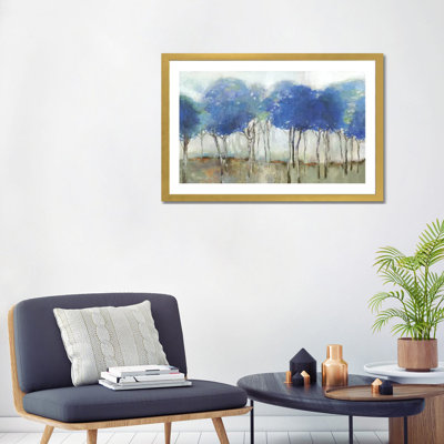 " Indigo Woodland " Watercolor Painting