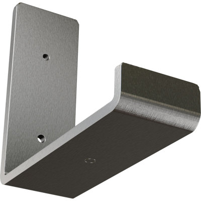 2"W x 10"D x 6 1/2"H Steel Hanging Shelf Bracket, Stainless Steel