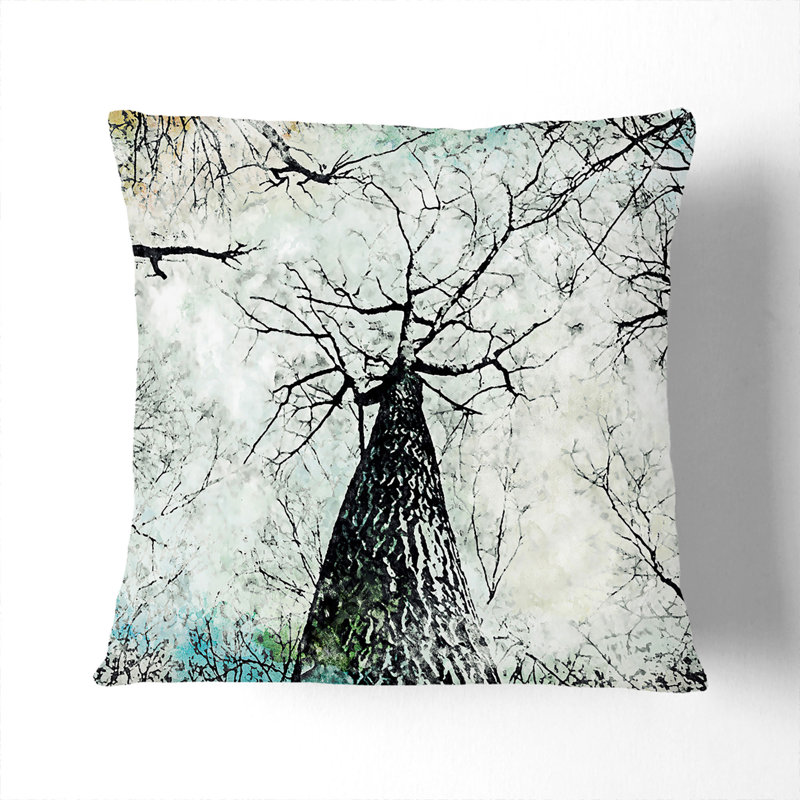 Majestic Trees Cushion with Filling, 55cm H x 55cm W x 20cm D