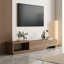 Lilesville 100.4'' W Modern TV Stand Retracted & Extendable 3-Drawer Media Console Walnut-907226744