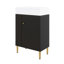Petit meuble-lavabo avec lavabo simple en céramique-414888834