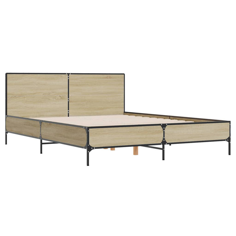 Adamek Bed, Kingsize (5'), Sonoma Oak