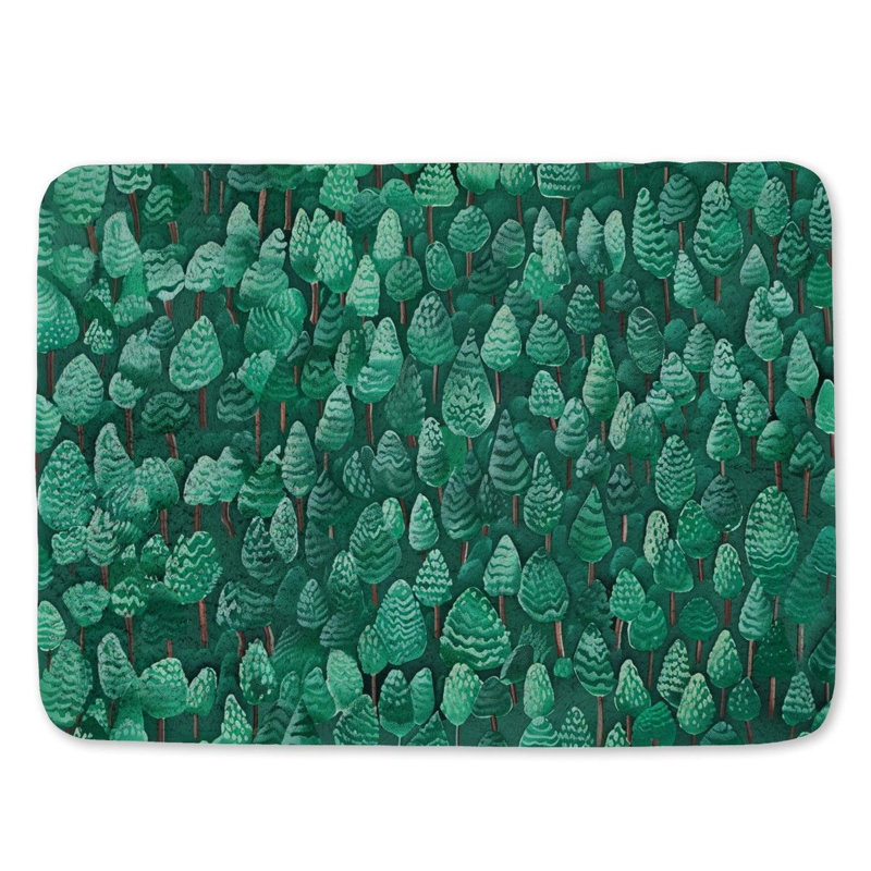 Darthea Microfiber / Microsuede Non-Slip Bath Mat, 21"W x 34"L