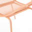Chaises d'extérieur modernes en métal (de 2), orange, l 24,99 po x P 25,22 po, H 34,04 po, 2 chaises minimalistes