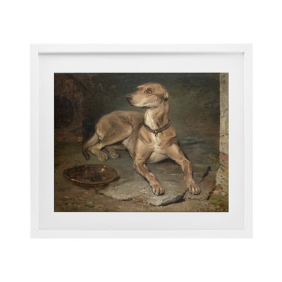 "Chien historique et bol historique", reproduction sous verre, design par Lil 'Rue