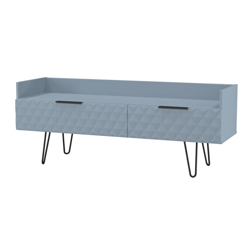 Tarkio 2 Drawer Coffee TV Unit, Blue
