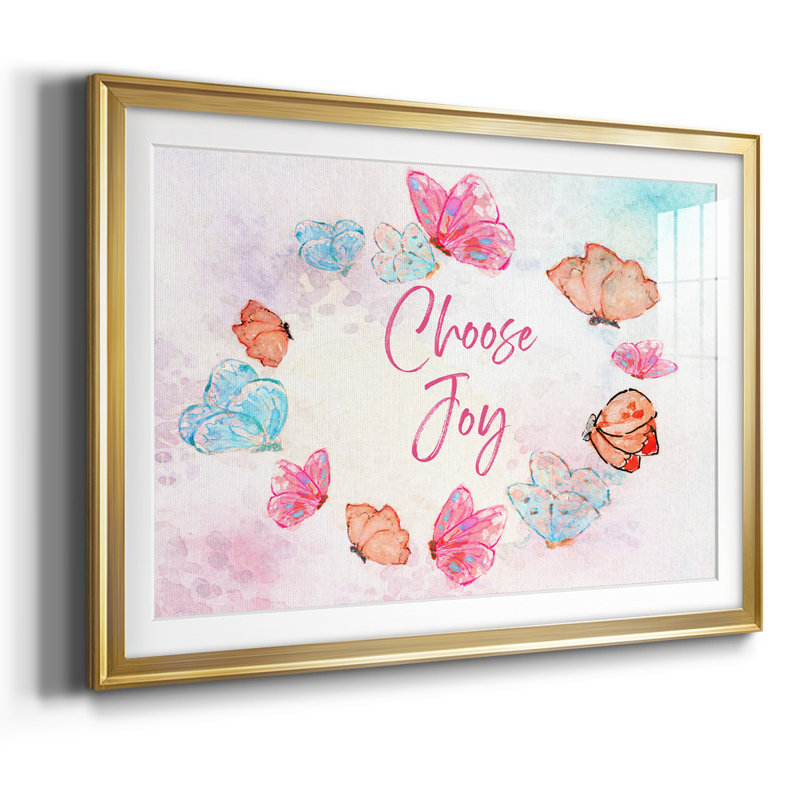 Summer Garden Joy, Cadre doré sur papier doré, H 27 po x l 39 po x P 1,5 po