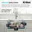 Évier de cuisine en acier inoxydable KRAUS Standart Pro-86883034-98155498
