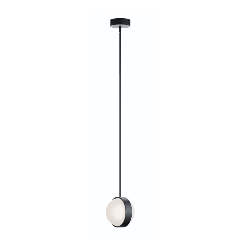 Luminaire suspendu à DEL Janelda, 9", Noir
