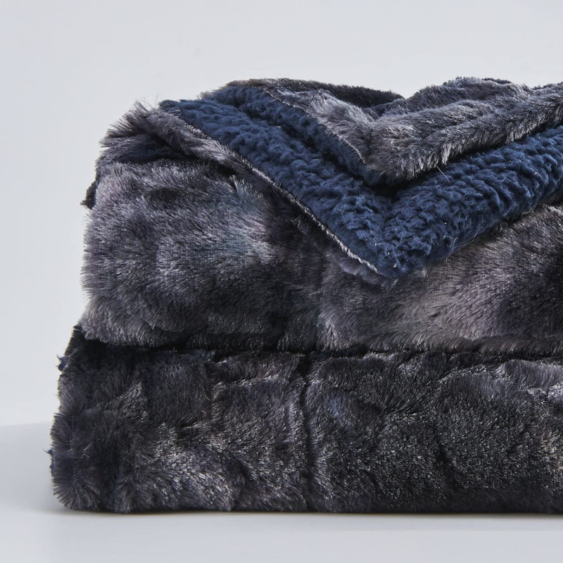 Atanasia Throw Blanket, Black