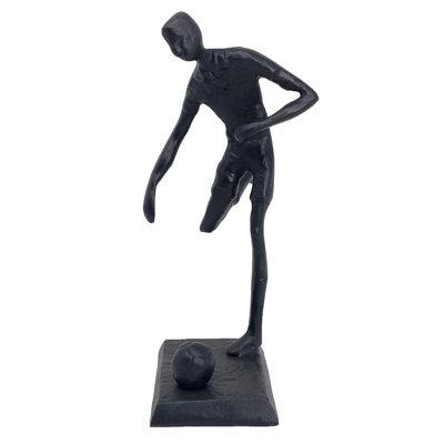 FOOTBALLER Iron Figurine 20cm