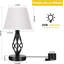 Lampe de table USB en métal Jociel