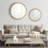 Metal Room Wall Mirror with Beaded Detailing-341646539-341646532