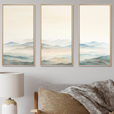 Mountain Silent Beauty I - Landscape Mountains Wall Art Set