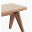 Banc en rotin et finition naturelle Velentina