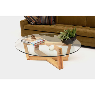 Focal Glass Top Single Coffee Table