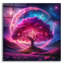 «Purple Dreamscape» par Rey Klimt, art mural en verre acrylique, 36 po x 36 po-1125580575