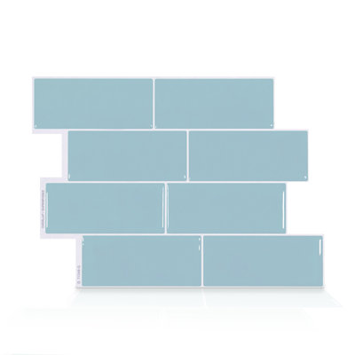 Peel and Stick Gel Backsplash Tile Metro 12'' x 8''