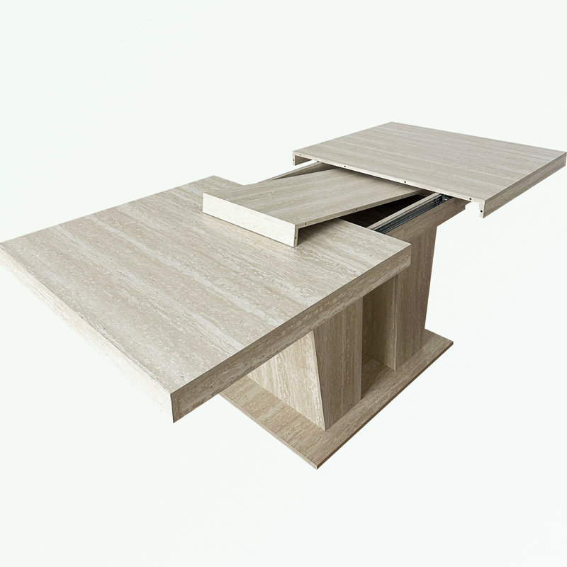 Rectangular Extendable Dining Table with sturdy base