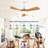 42" 3- Blade Ceiling Fan With Remote Control And Led Light-1658859372-1658859373