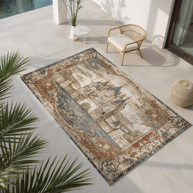 Tapis intérieur et extérieur Ivory Towers, Rectangulaire 2 pi x 3 pi