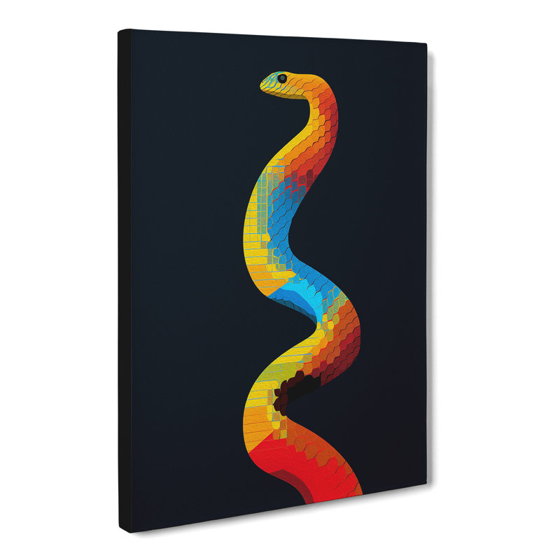 Python Minimalism - Print, 76cm H x 50cm W x 3cm D