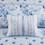Édredon simple / simple TG, charmant motif à rayures florales, rembourrage, 2 taies décoratives et coussins décoratifs, literie en tissu à rayures, jeté-118172612