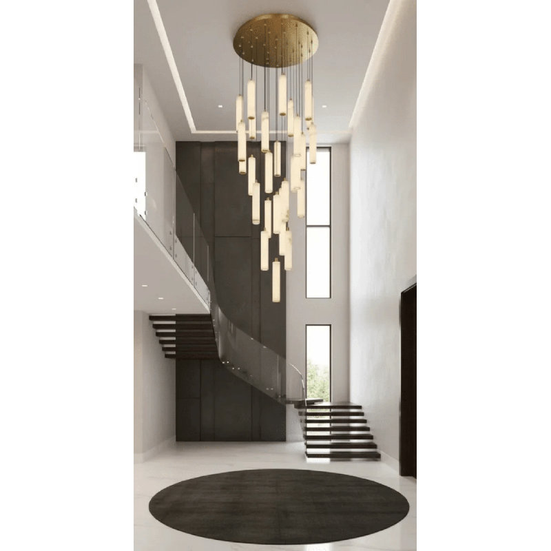 Lustre en verre 31 lumières Aman Cascade