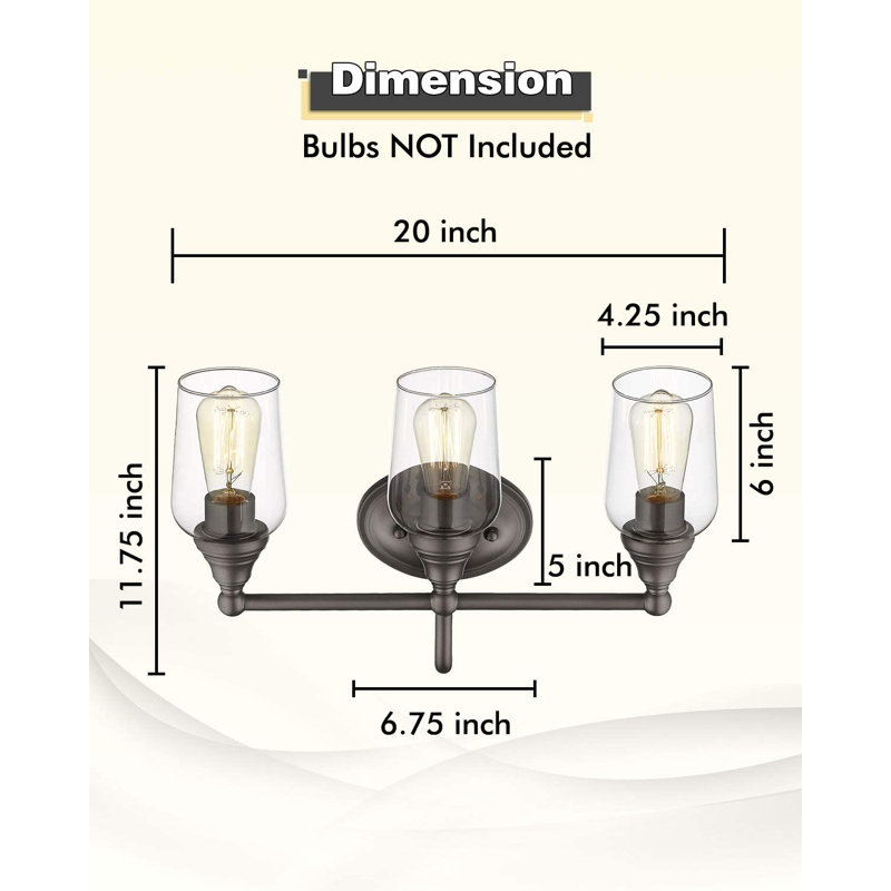 Adwoah 3 - Light Dimmable Vanity Light